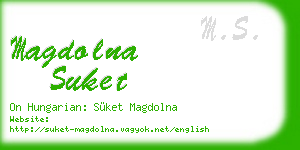 magdolna suket business card